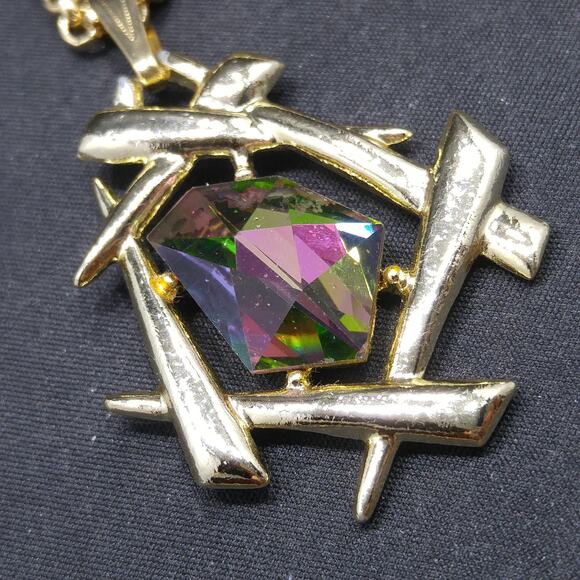 Sarah Coventry Watermelon Glass Necklace, 1970s - Picture 6 of 10